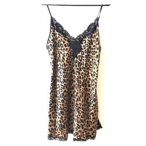 Vintage Leopard Silk Nighty
